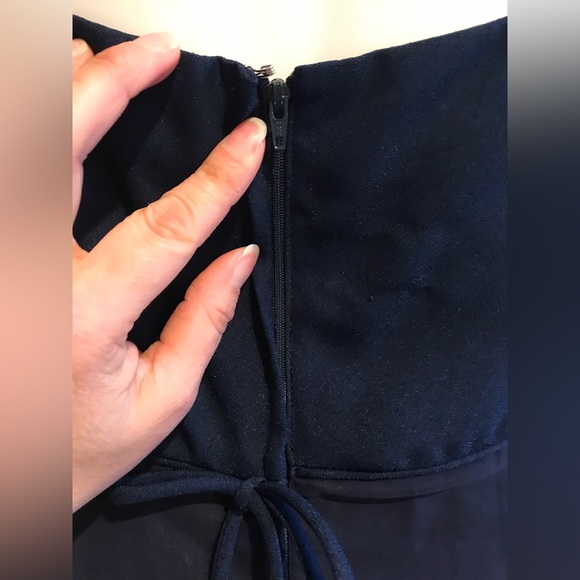 Alfred Angel Maxi Beautiful Navy Blue Gown Sz XL - Picture 8 of 14